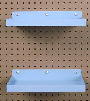 Peg Board Shelves